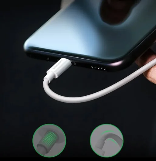 Ugreen 30576 1M màu Trắng Cáp USB-A sang Micro USB + USB-C cao cấp US197 — ảnh 4