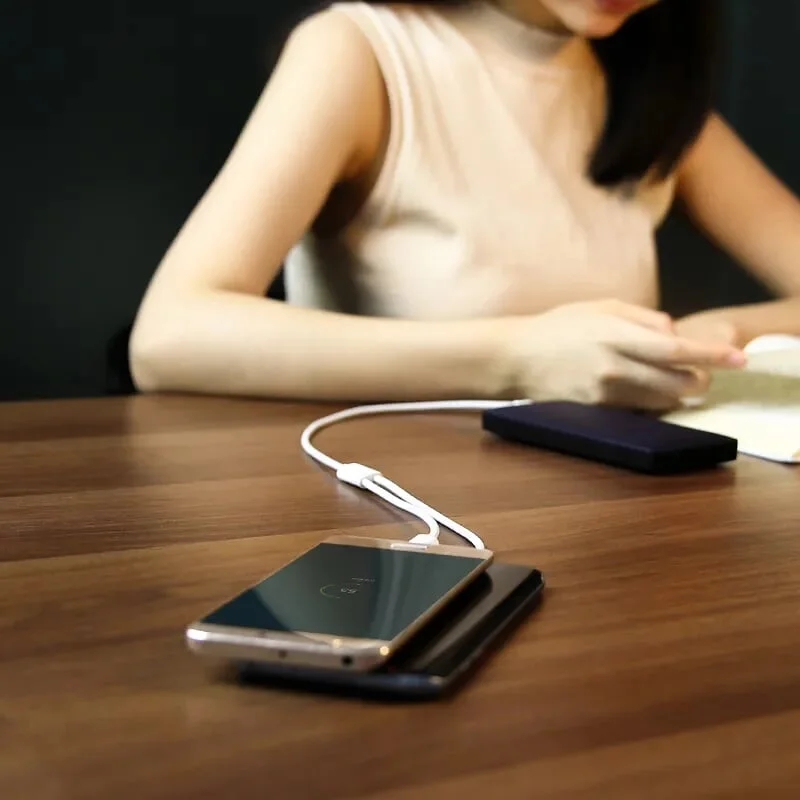 Ugreen 30578 2M màu Trắng Cáp USB-A sang Micro USB + USB-C cao cấp US197 — ảnh 8