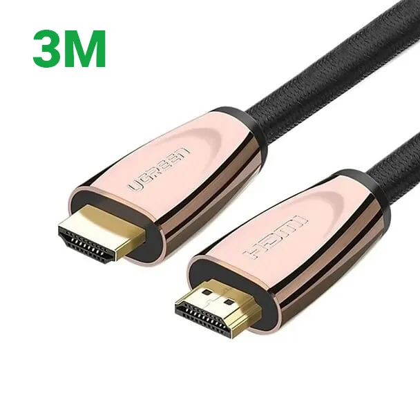 Ugreen 30604 3M Cáp HDMI 2.0 hỗ trợ 3D 4K Ethernet vỏ nilon bện HD110