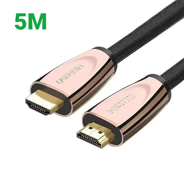 Ugreen 30605 5M Cáp HDMI 2.0 hỗ trợ 3D 4K Ethernet vỏ nilon bện HD110