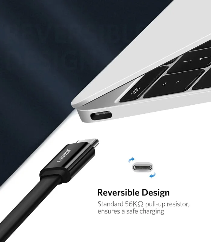 Ugreen 30627 0.5M màu Đen Cáp USB TypeC sang USB 3.0 cáp tròn US172 — ảnh 3