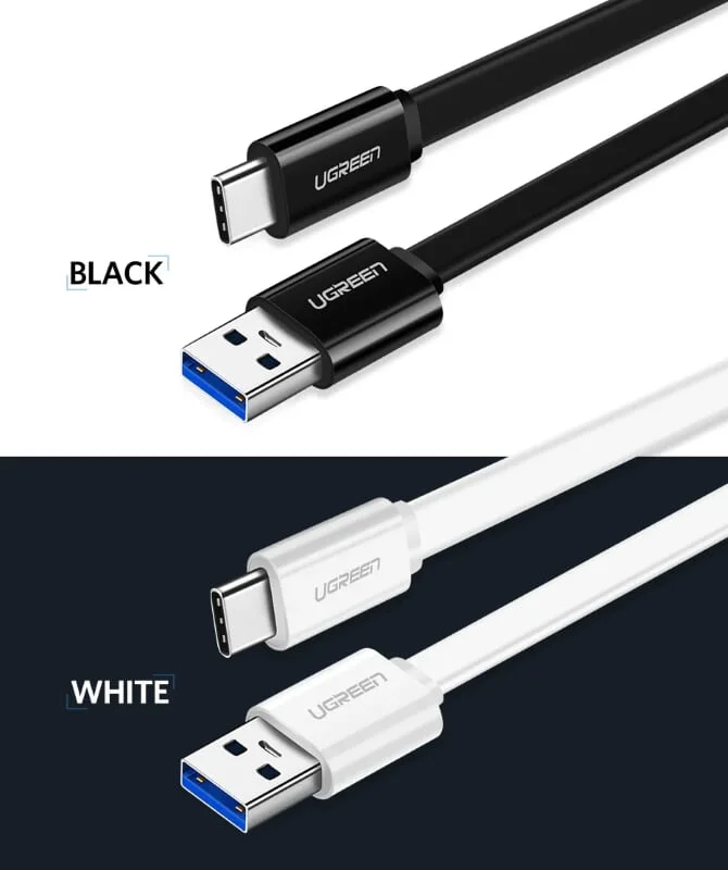 Ugreen 30628 1M màu Đen Cáp USB TypeC sang USB 3.0 cáp tròn US172 — ảnh 2
