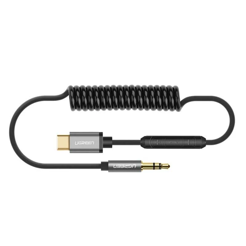 Ugreen 30634 1M màu Đen Cáp chuyển đổi Type C sang 3.5mm Audio cao cấp AV143 — ảnh 2