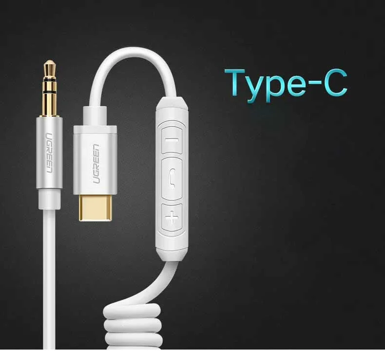 Ugreen 30634 1M màu Đen Cáp chuyển đổi Type C sang 3.5mm Audio cao cấp AV143 — ảnh 6