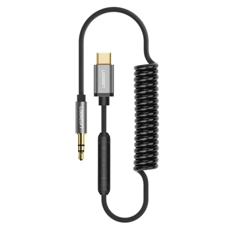 Ugreen 30634 1M màu Đen Cáp chuyển đổi Type C sang 3.5mm Audio cao cấp AV143 — ảnh 1