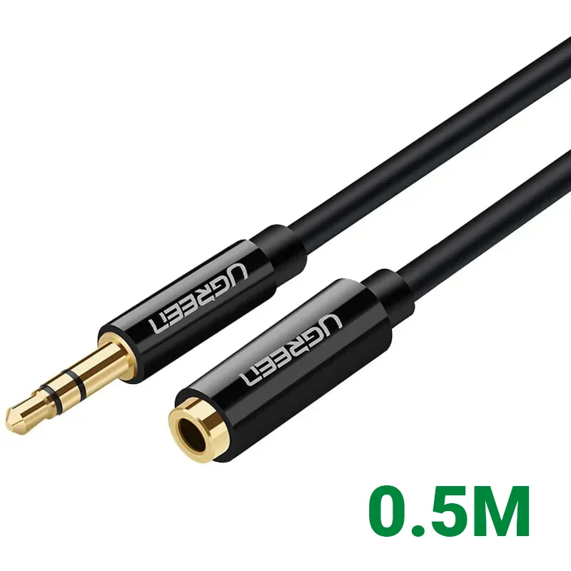 Ugreen 30707 0.5M màu Đen Cáp âm thanh 3.5mm nối dài AV124 — ảnh 1