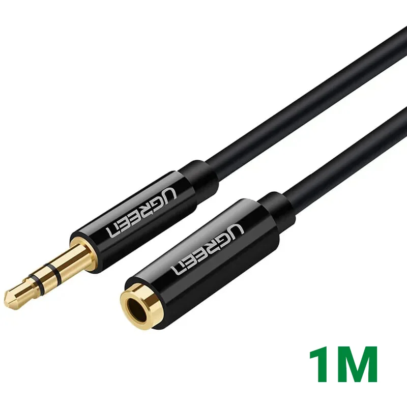 Ugreen 30708 1M màu Đen Cáp âm thanh 3.5mm nối dài AV124