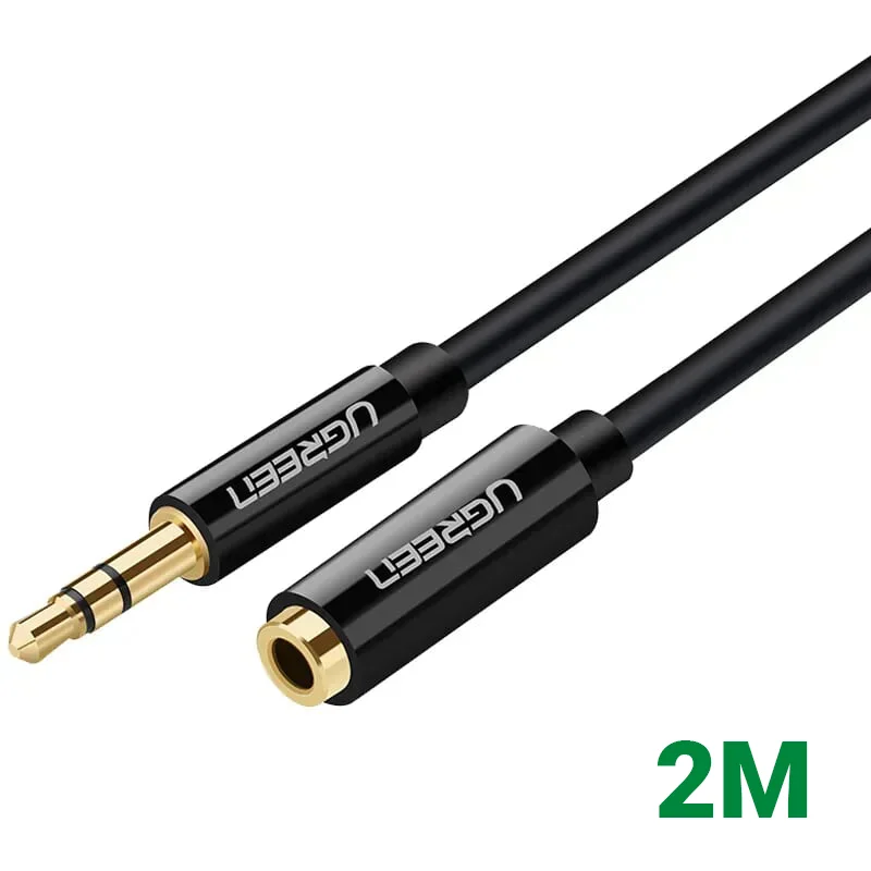 Ugreen 30710 2M màu Đen Cáp âm thanh 3.5mm nối dài AV124