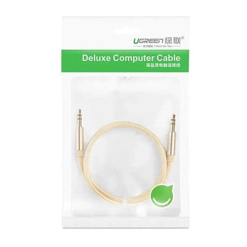 Ugreen 30809 1M màu Vàng Cáp âm thanh 2 đầu 3.5mm dương AV112 — ảnh 11