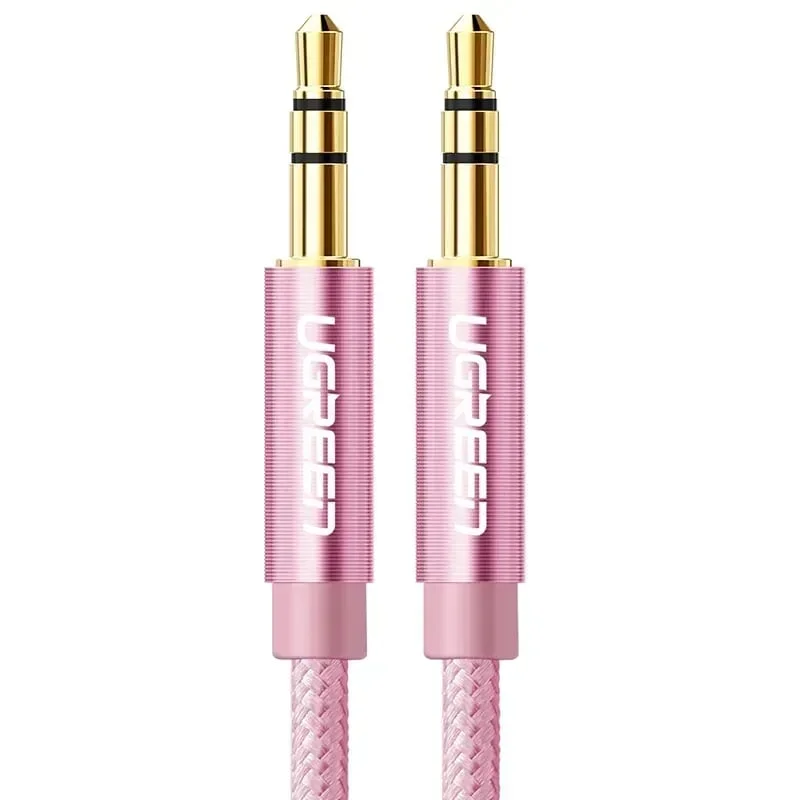 Ugreen 30815 1.5M màu Hồng Cáp âm thanh 2 đầu 3.5mm dương AV112 — ảnh 2