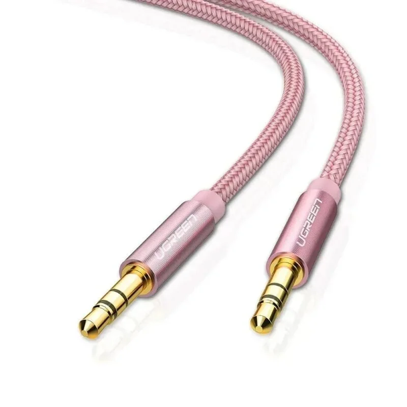 Ugreen 30815 1.5M màu Hồng Cáp âm thanh 2 đầu 3.5mm dương AV112 — ảnh 3