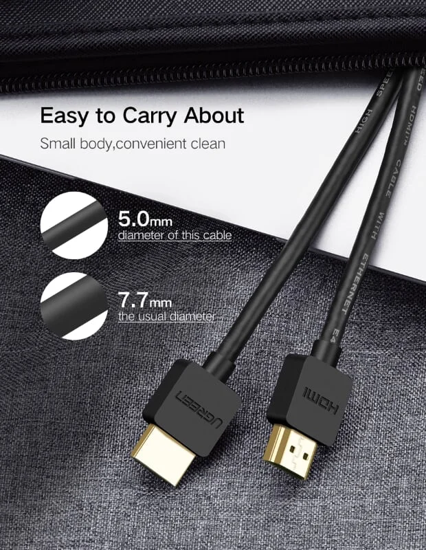 Ugreen 30823 1M màu Đen Cáp tín hiệu HDMI chuẩn 2.0 hỗ trợ phân giải 4K * 2K HD121 — ảnh 8