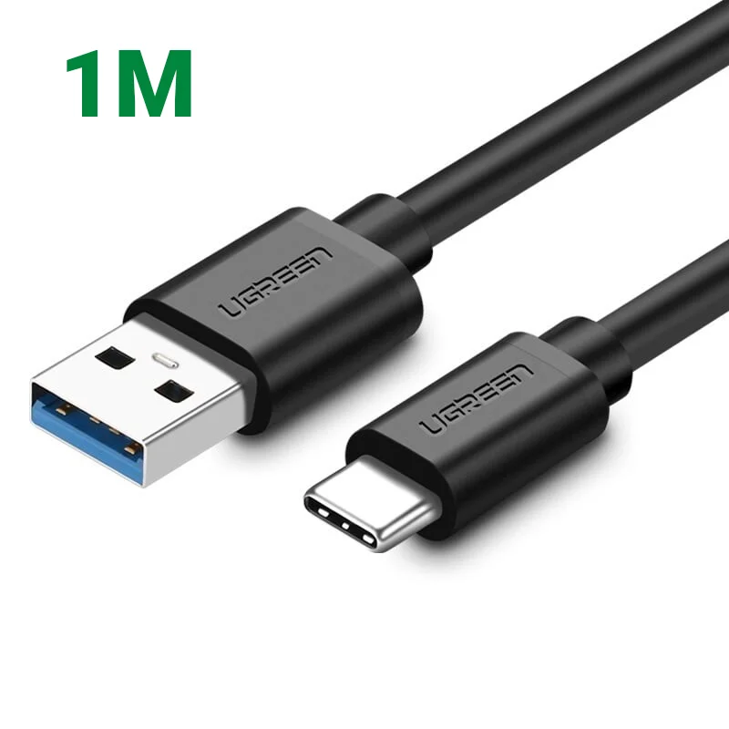 Ugreen 30934 1M màu Đen Dây USB 3.0 sang USB-C US184