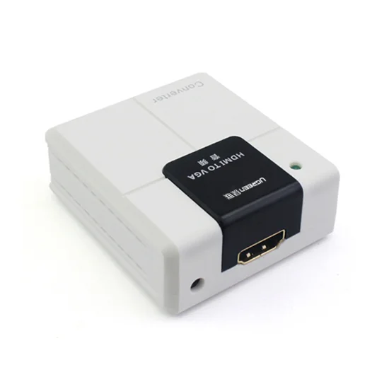 Ugreen 40209 Màu Trắng Bộ Chuyển Đổi Hdmi To Vga Có Audio 3.5Mm kèm dây cấp nguồn — ảnh 2
