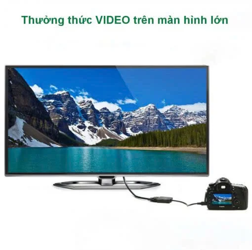 Ugreen 40270 15CM Màu Đen Bộ chuyển Mini HDMI sang VGA MM112
