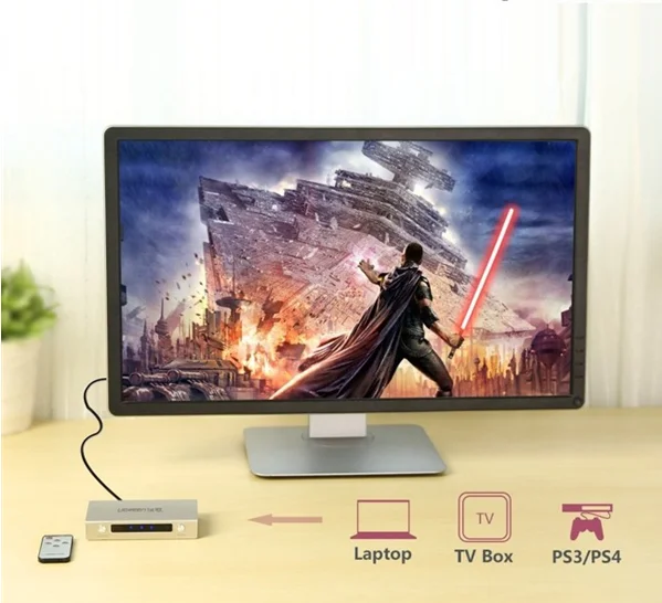Ugreen 40278 Bộ gộp HDMI 3 vào 1 ra hỗ trợ 4K x 2K vỏ hộp kim cao cấp