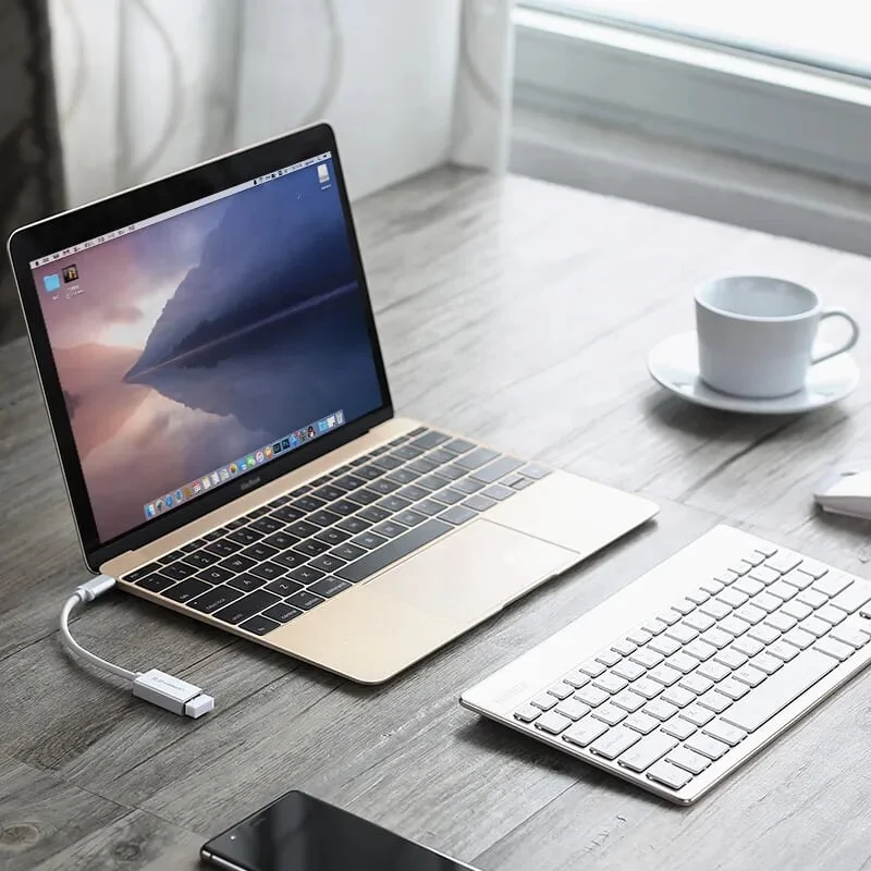 Ugreen 40325 15CM màu Trắng Cáp USB TypeC 2.0 OTG US203 — ảnh 3