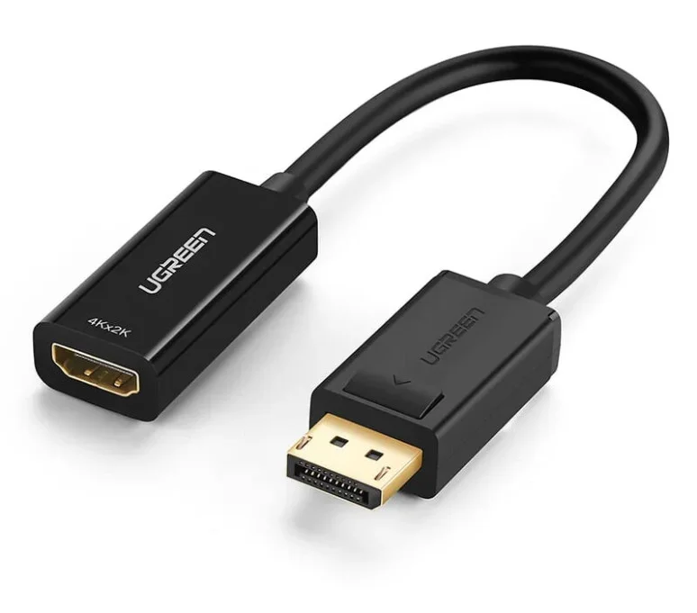 Ugreen 40363 Màu Đen Cáp chuyển đổi DisplayPort sang HDMI V1.4 hỗ trợ phân giải 4K 2K MM137