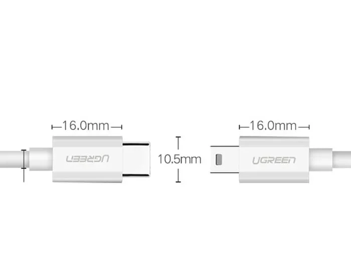 Ugreen 40418 1.5M màu trắng cáp USB Type-C sang mini USB US142 — ảnh 5