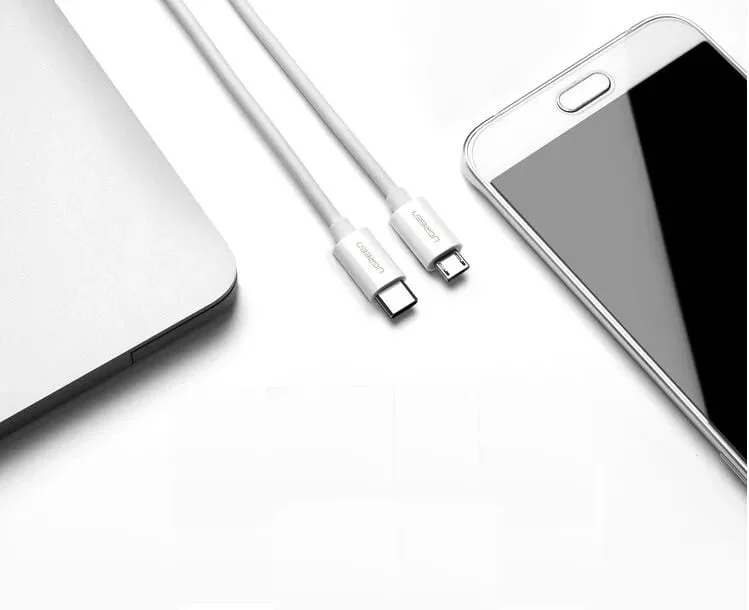 Ugreen 40419 1.5M màu trắng cáp USB Type-C sang micro USB US142 — ảnh 5