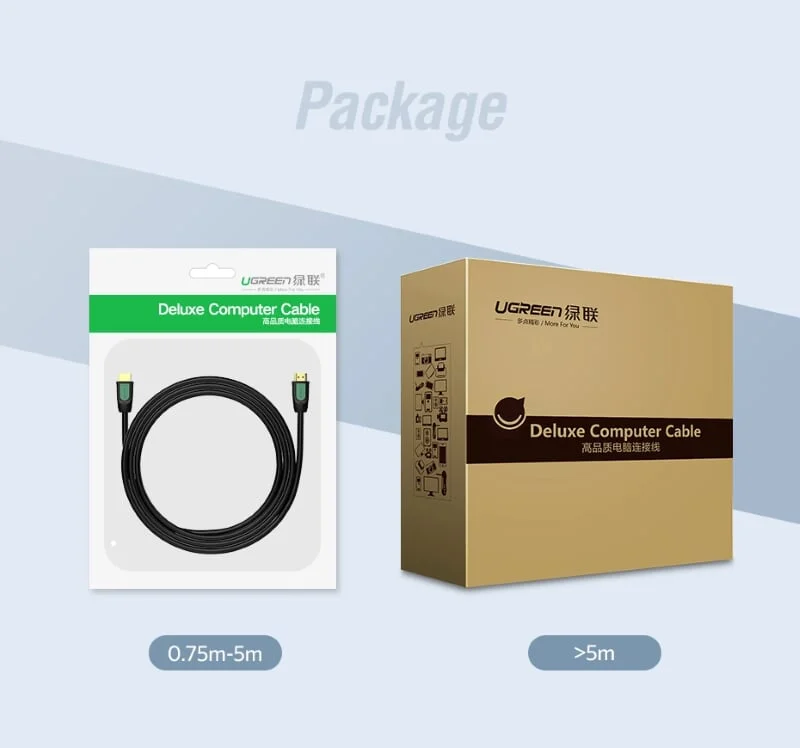 Ugreen 40472 3M màu Đen Cáp tín hiệu HDMI chuẩn 2.0 hỗ trợ phân giải 4K * 2K 60hz cáp dẹt HD101 — ảnh 13