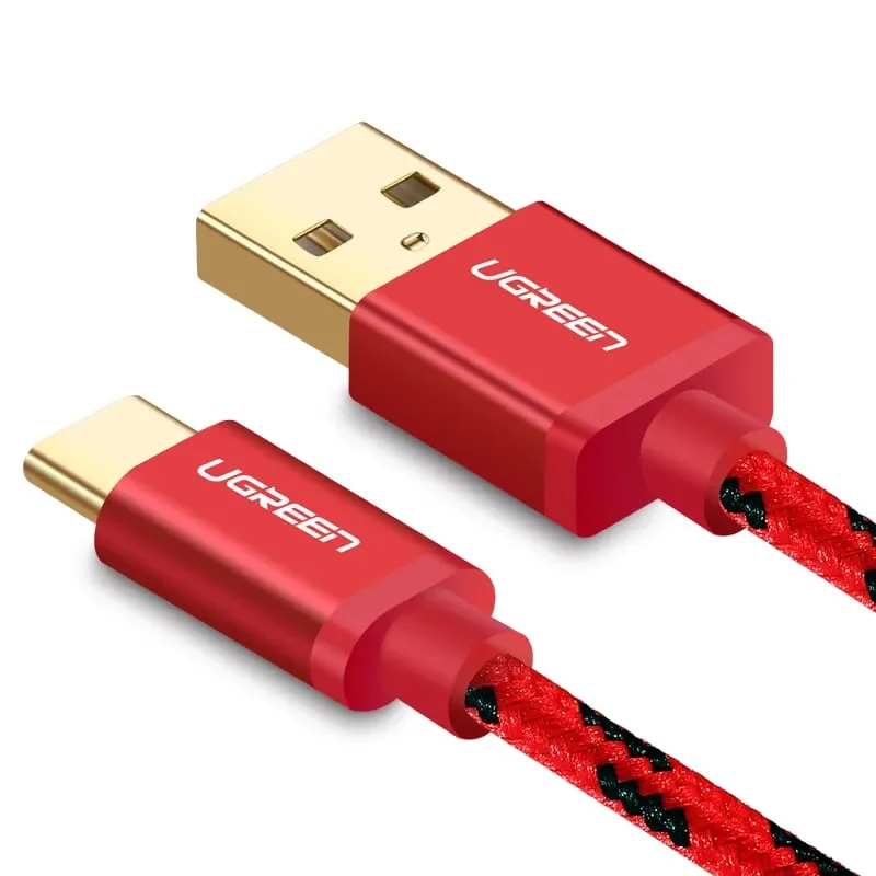 Ugreen 40485 1.5M màu đỏ Cáp sạc USB TypeC cao cấp US250 — ảnh 2