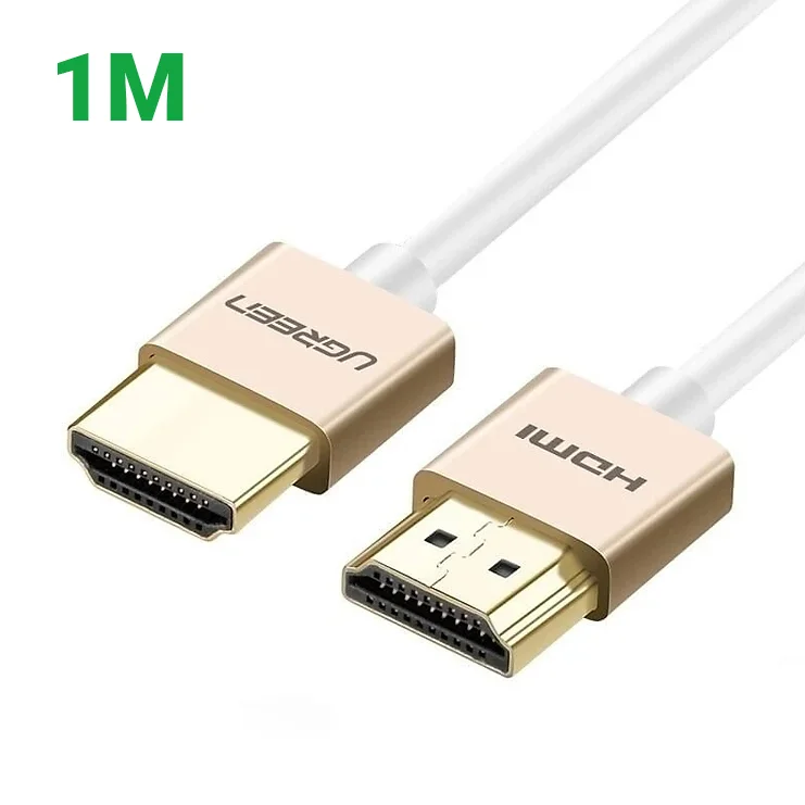 Ugreen 40488 1M màu Hồng Cáp tín hiệu HDMI chuẩn 2.0 sợi siêu nhỏ cao cấp HD117