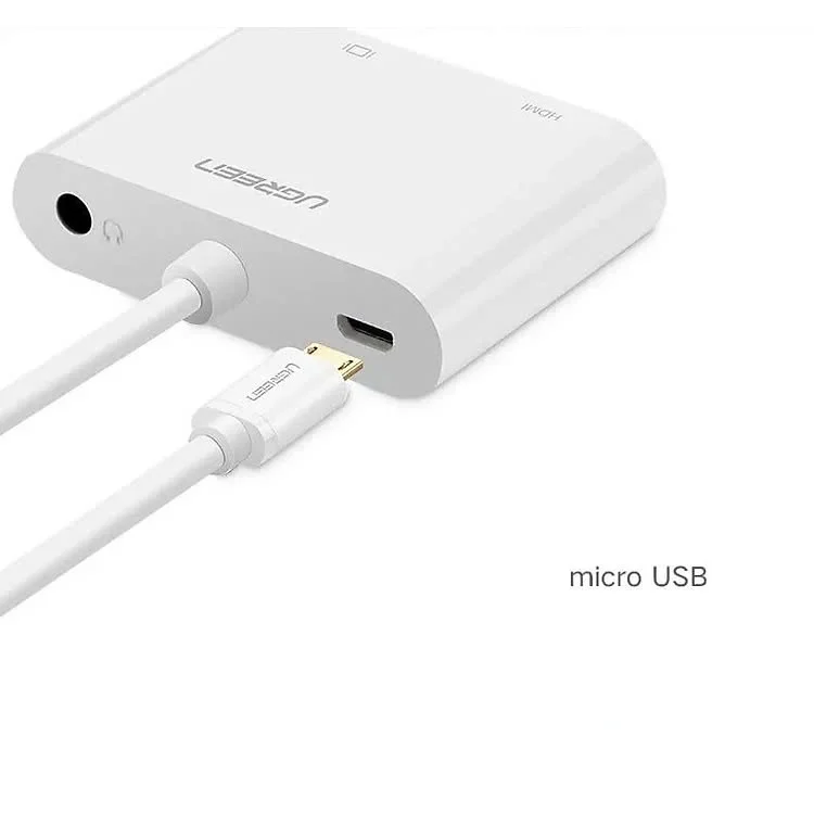 Ugreen 40743 Màu Trắng Bộ chuyển Mini HDMI sang VGA + HDMI MM136 — ảnh 6