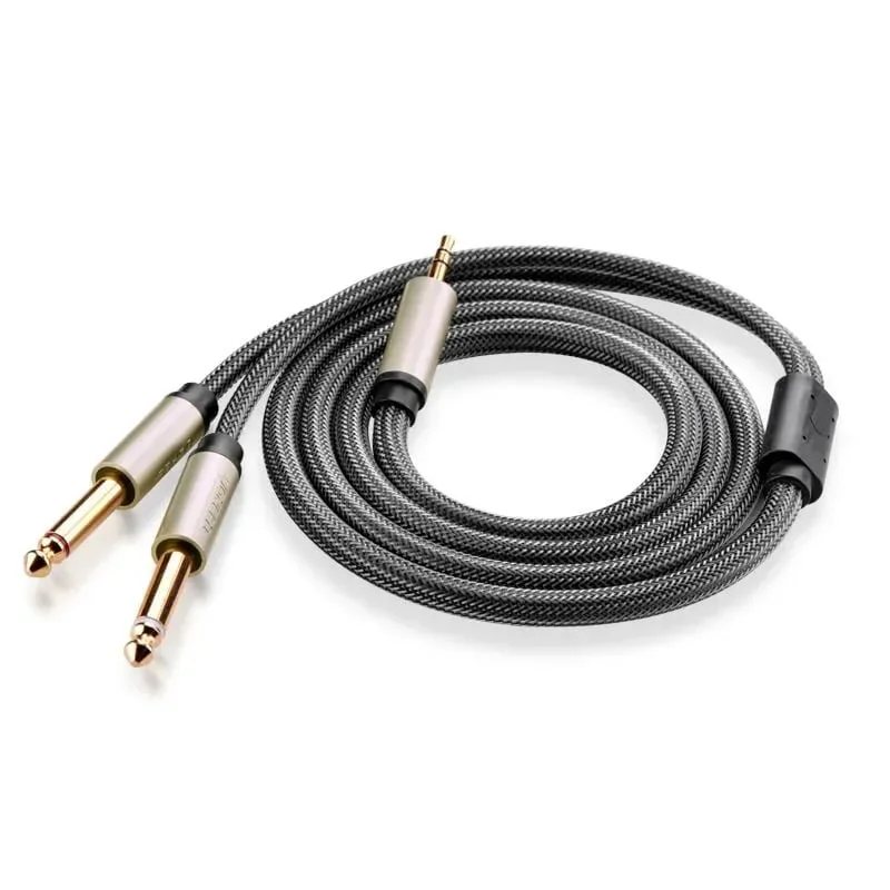 Ugreen 40794 5M Màu Đen Cáp âm thanh 2 đầu 6.5mm dương sang 3.5mm dương cao cấp AV126 — ảnh 2