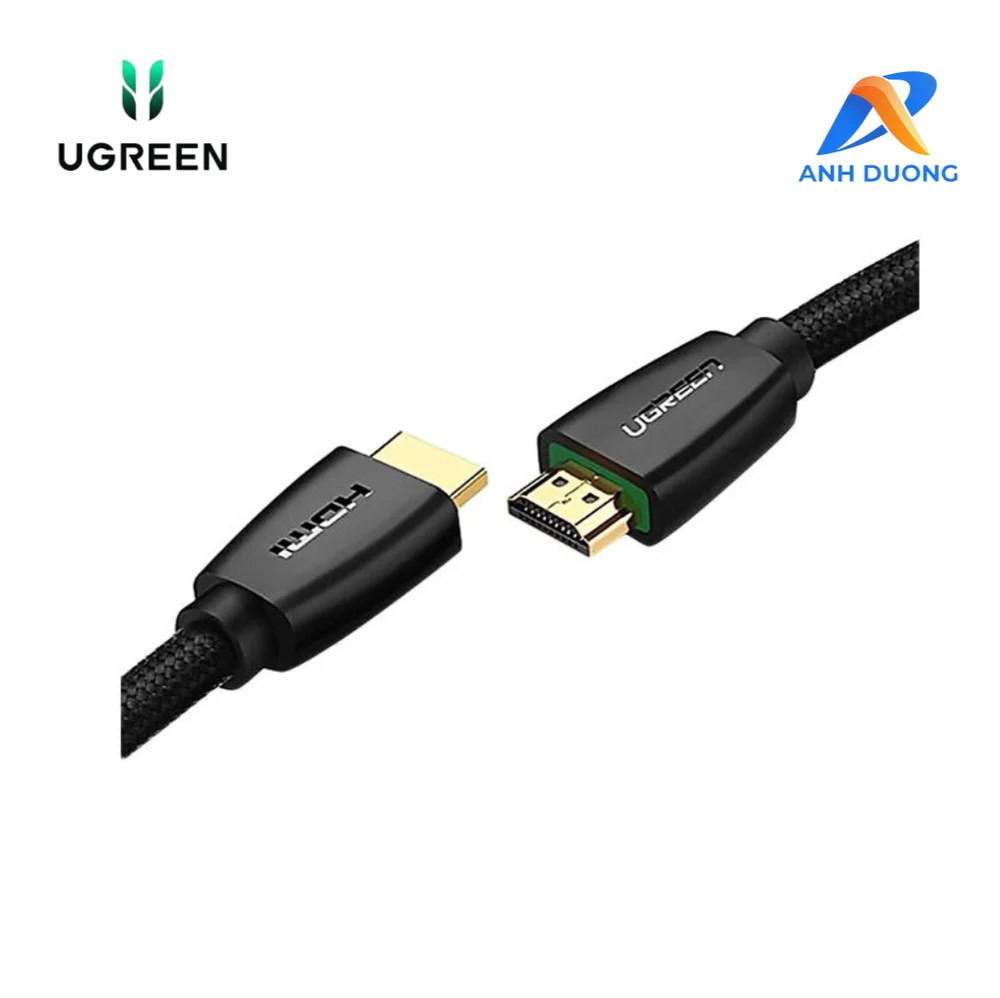 Ugreen 40799 0.5M màu Đen Cáp tín hiệu HDMI chuẩn 2.0 hỗ trợ phân giải 4K HD118