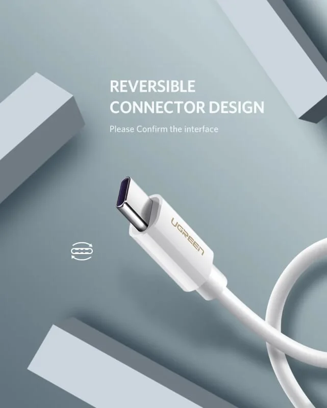 Ugreen 40887 0.5M 5A màu Trắng Dây USB sang USB Type-C vỏ ABS US253 — ảnh 9