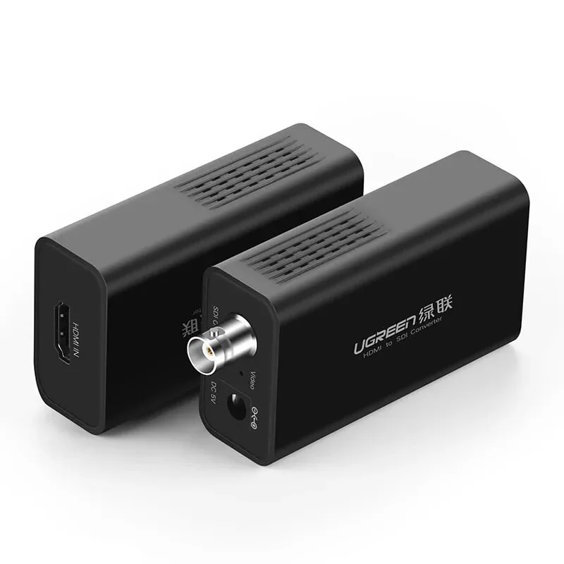 Ugreen 40966 Màu Đen Bộ chuyển 3G HDMI sang SDI hỗ trợ phân giải FULL HD kèm cổng âm thanh CM132