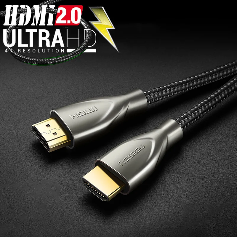 Ugreen 50113 12M màu Đen Cáp tín hiệu HDMI chuẩn 2.0 dây bọc lưới đầu hợp kim cao cấp HD131 — ảnh 3