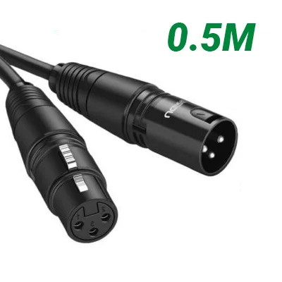 Ugreen 50296 0.5M Màu Đen Cáp nối dài Microphone canon âm thanh AV130