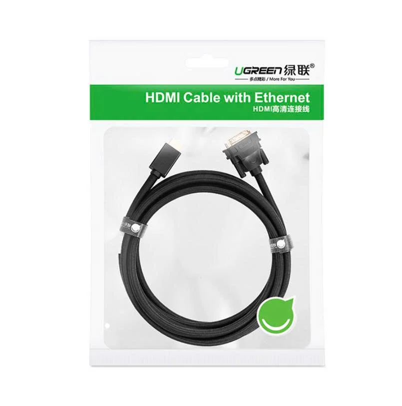 Ugreen 50350 5M màu Đen Cáp chuyển đổi HDMI sang DVI 24 + 1 thuần đồng HD133 — ảnh 10