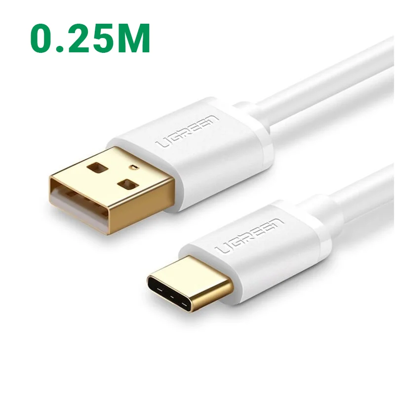 Ugreen 50388 0.25M màu Trắng Cáp USB TypeC sang USB 2.0 Cáp US141