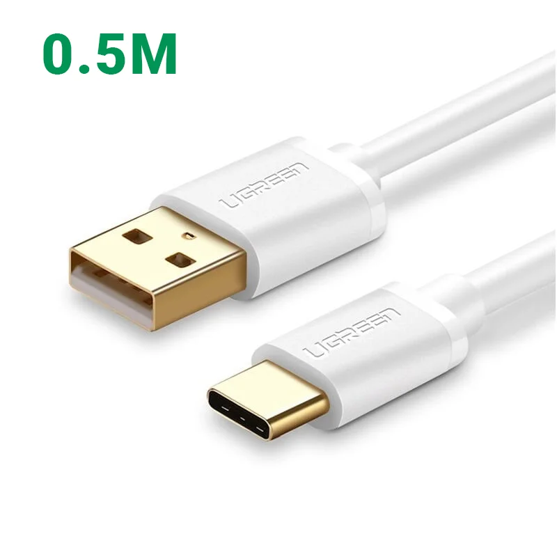 Ugreen 50389 0.5M màu Trắng Cáp USB TypeC sang USB 2.0 Cáp US141
