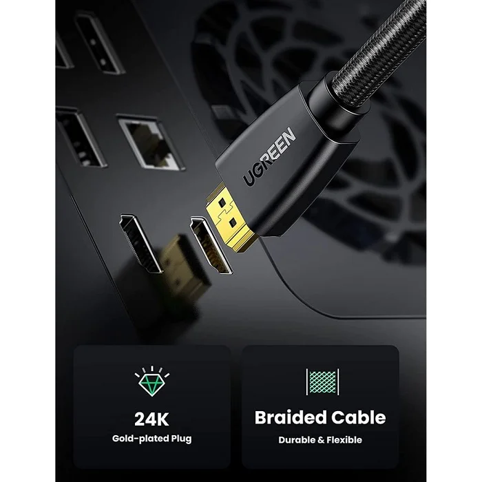 Ugreen 50464 3M màu Đen Cáp tín hiệu HDMI chuẩn 2.0 hỗ trợ phân giải 4K HD118 — ảnh 7