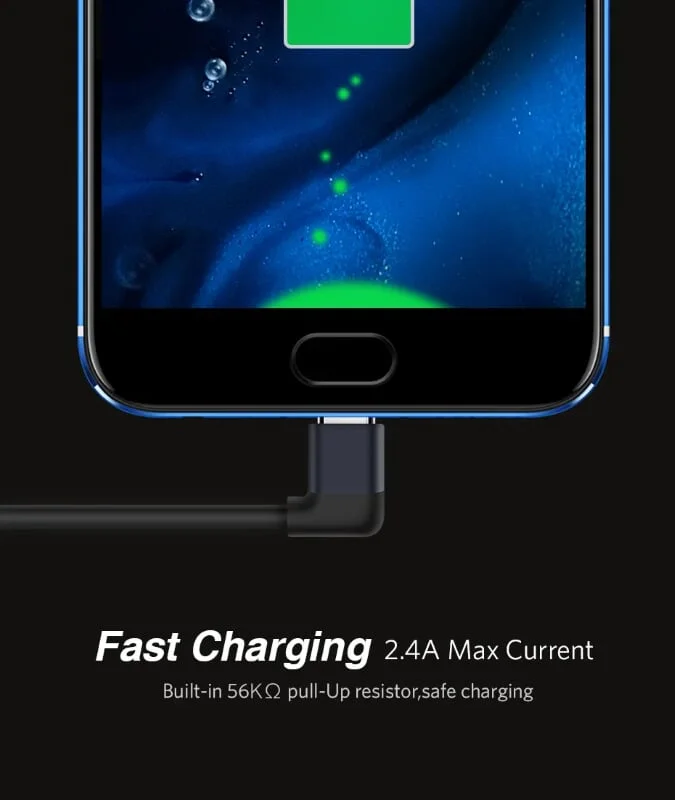 Ugreen 50521 1M Dây USB sang USB-C vuông góc US274