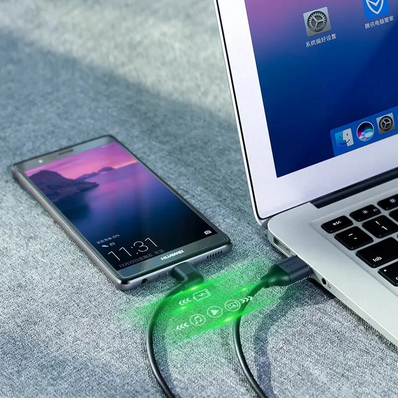 Ugreen 50521 1M Dây USB sang USB-C vuông góc US274 — ảnh 5