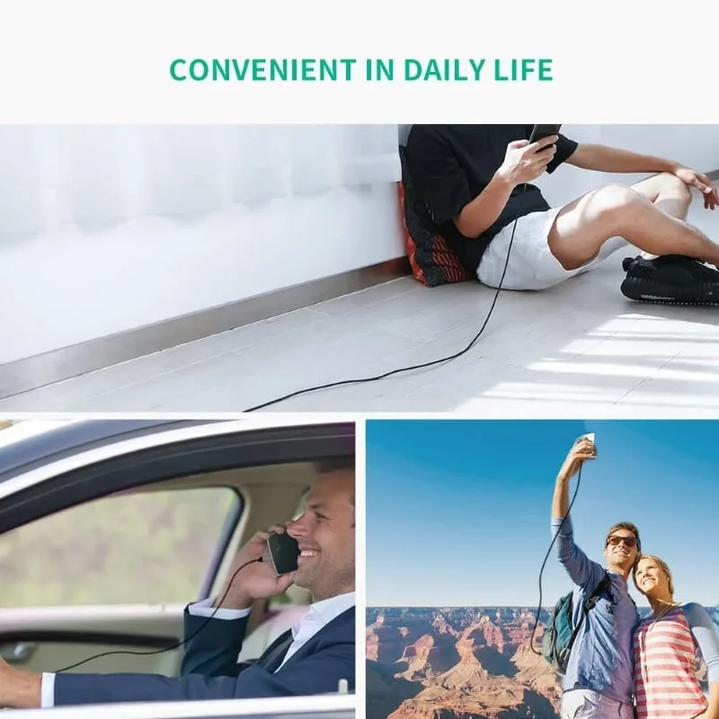 Ugreen 50542 2M màu đen cáp USB Type C 3.0 sạc nhanh và truyền dữ liệu US187