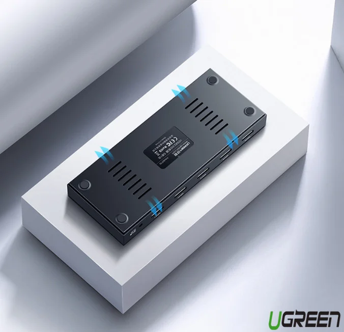 Ugreen 50707 Bộ chia HDMI 1 ra 2 chuẩn HDMI 2.0 CM186