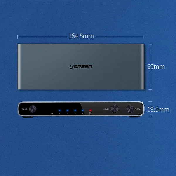 Ugreen 50745 Bộ gộp HDMI 4 vào 1 hỗ trợ phân giải FULL HD CM201 — ảnh 4