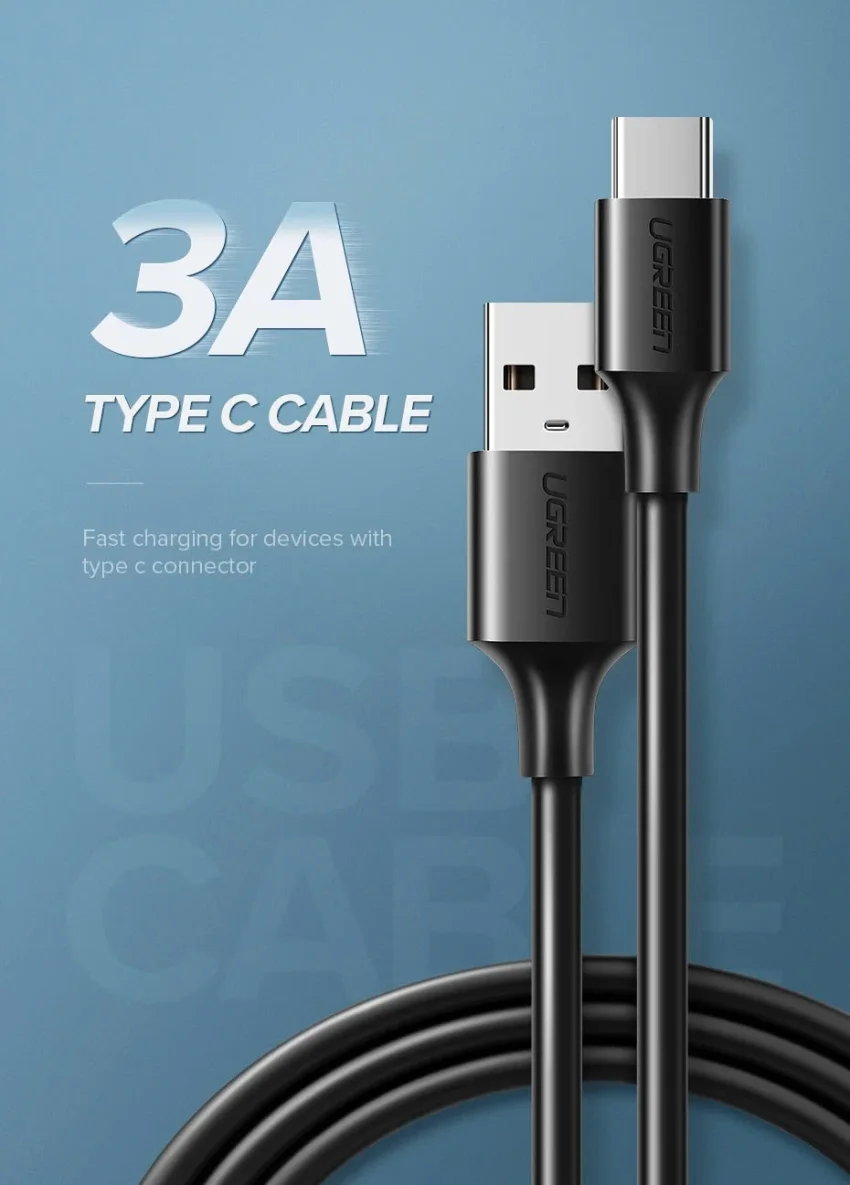 Ugreen 60119 0.25M Dây USB 2.0 sang USB Type-C US287 — ảnh 5