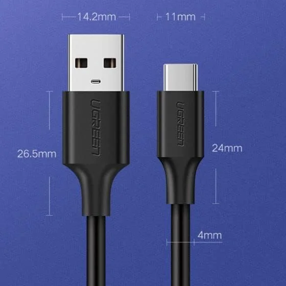 Ugreen 60121 1M Dây USB 2.0 sang USB Type-C US287 — ảnh 9