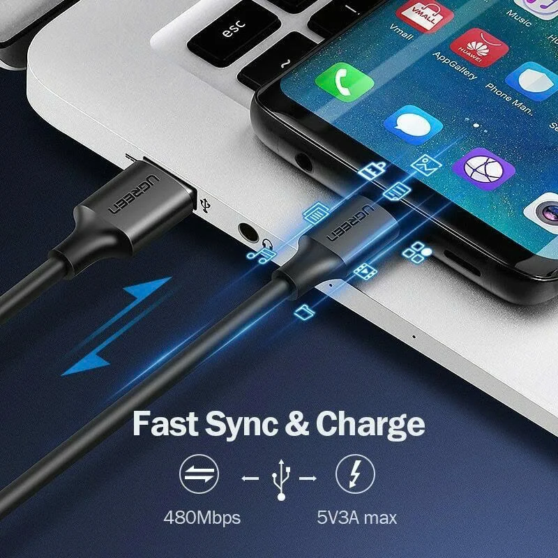 Ugreen 60123 2M Dây USB 2.0 sang USB Type-C US287 — ảnh 4