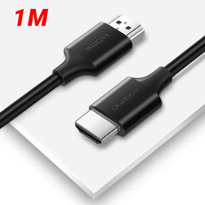 Ugreen 60174 1M màu đen Cáp tín hiệu HDMI 2.0 hỗ trợ 4K2K Đồng 100% HD134