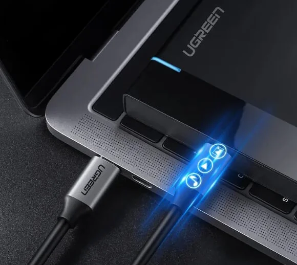 Ugreen 60183 1M 4k60hz 3.1 gen1 60w màu xám Dây USB Type-C US161 — ảnh 6