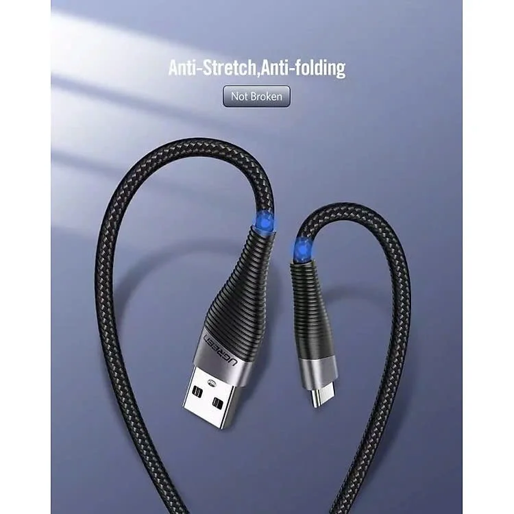 Ugreen 60206 2M Màu Xám Dây USB Type C truyền dữ liệu và sạc ED022 — ảnh 5