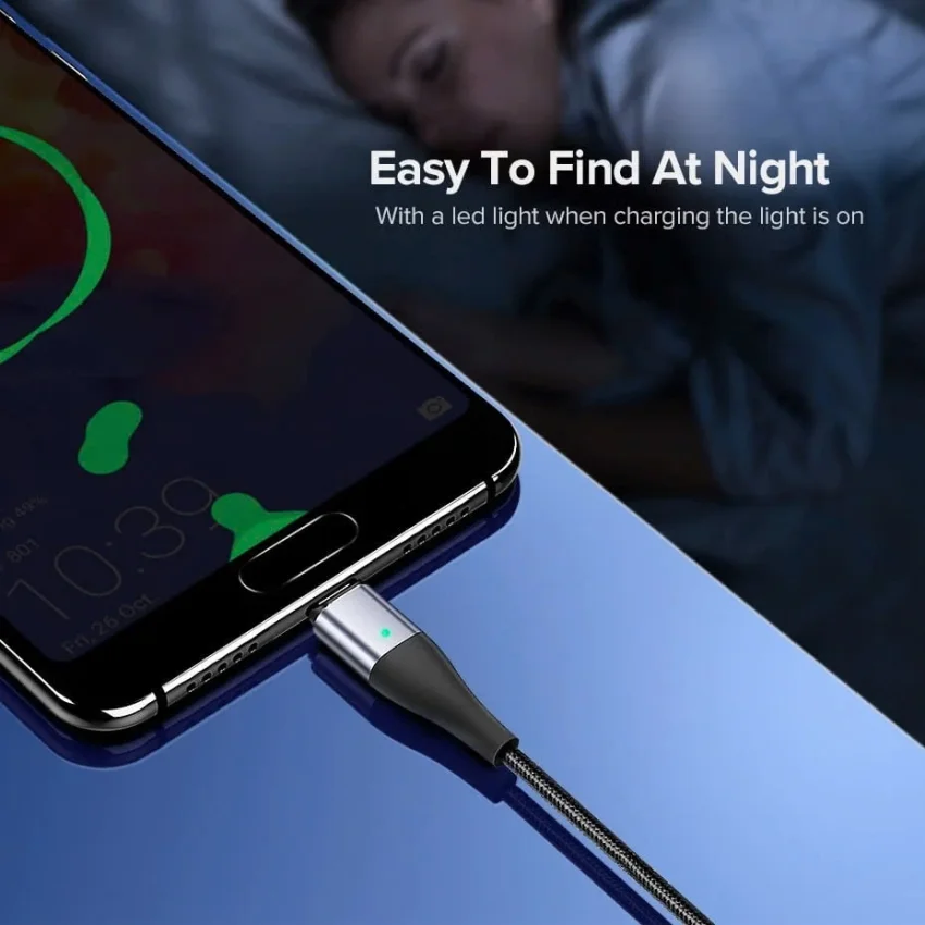 Ugreen 60207 1M cáp USB từ tính cần mua thêm đầu hít 60209 hay 60210 để dùng chung ED023